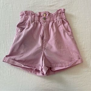 Pink super high waist shorts size 4
